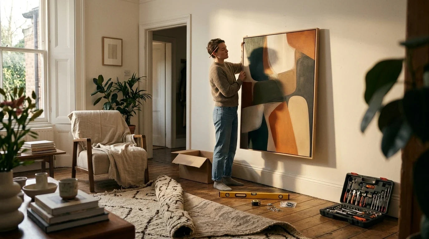 How to Hang Art on Any Wall: Plaster, Brick, Concrete, Rental