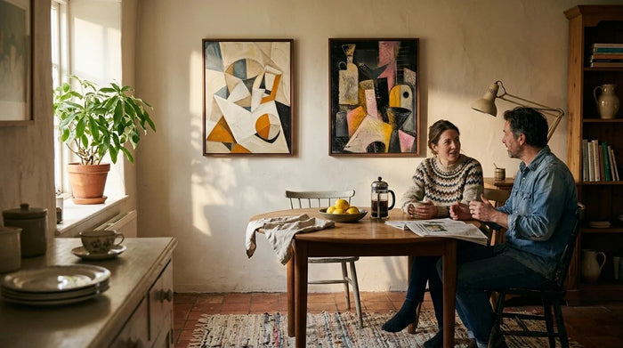 Art for the Kitchen and the Home Office: Two Rooms With Opposite Problems