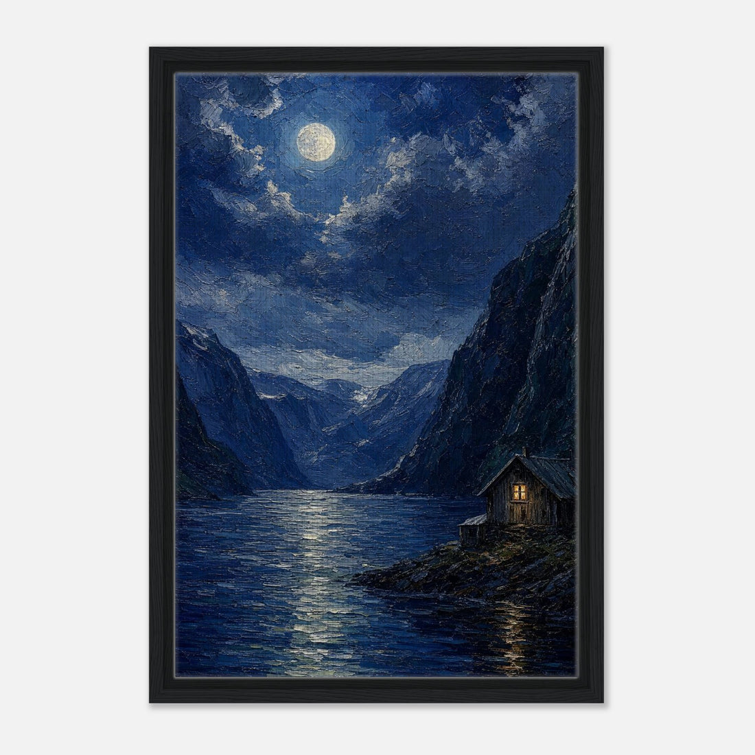 Fjord Cabin | Studio Editions Framed Canvas