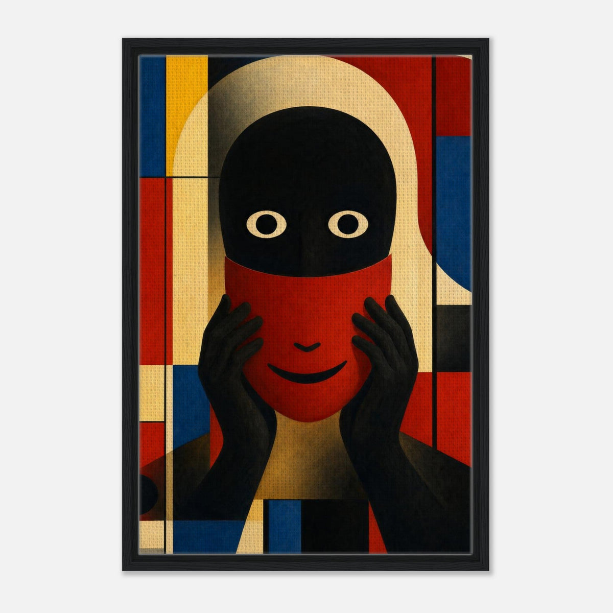 Performance | Surreal Framed Canvas (Dark Wood)
