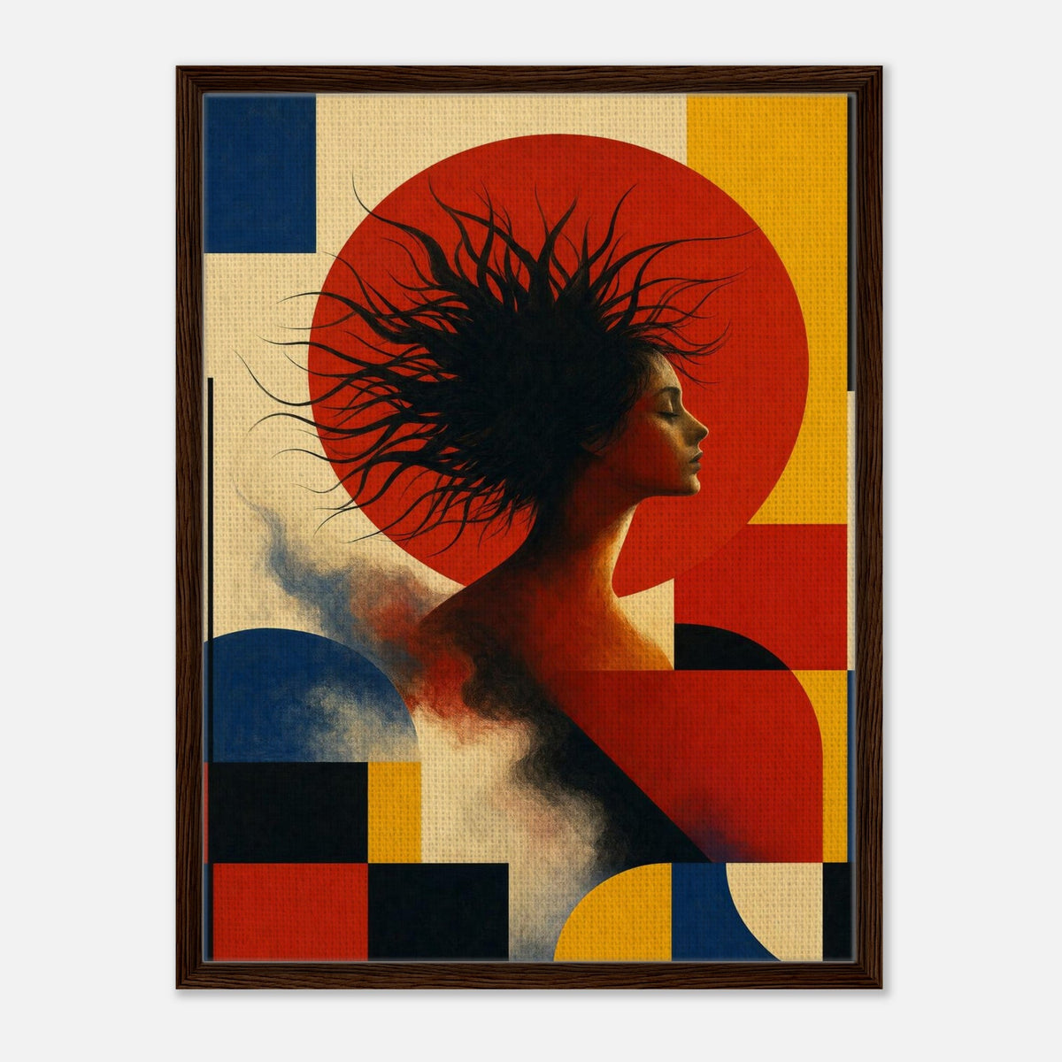 Mythic | Surreal Framed Canvas (Dark Wood)