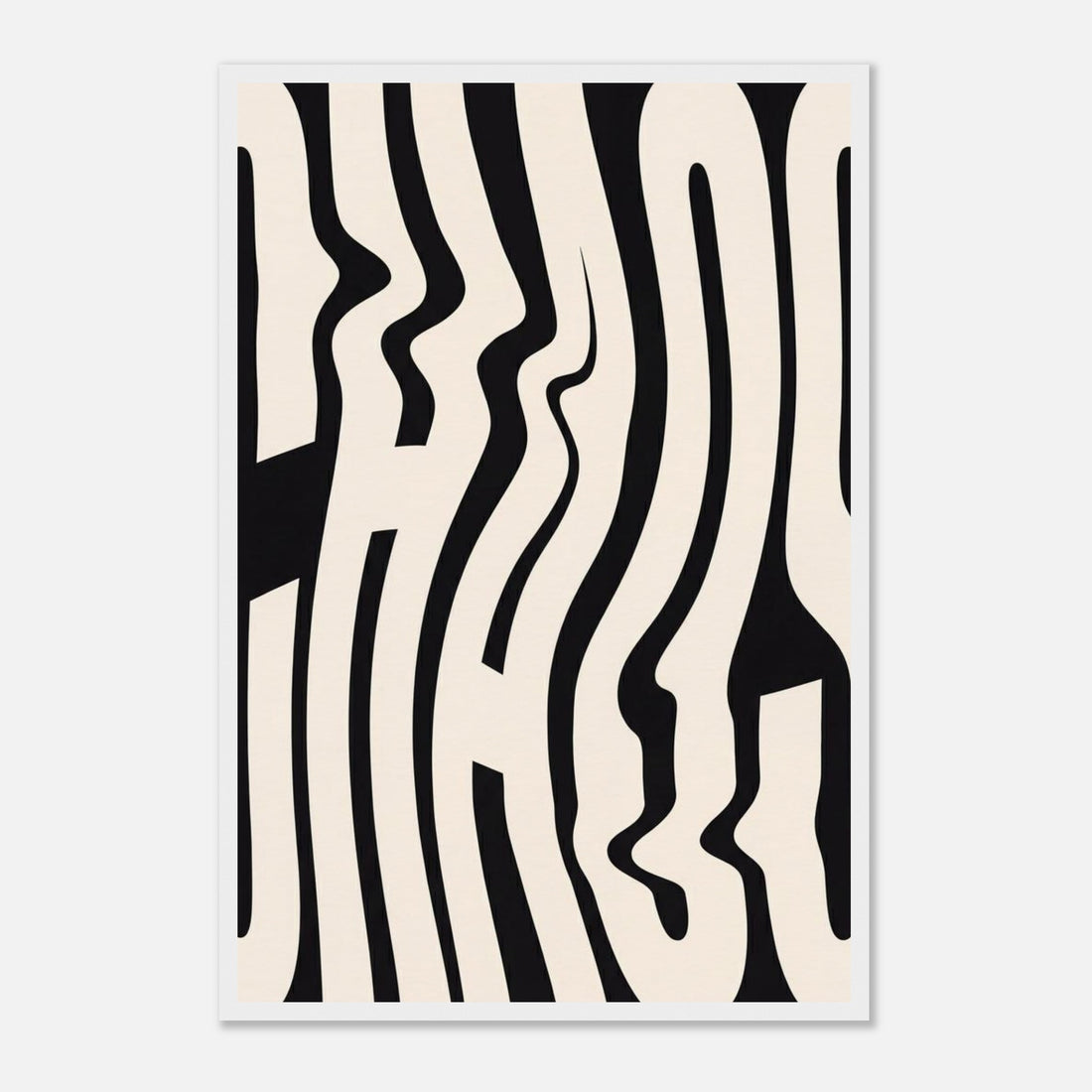 Chaos | Typography Premium Wooden Framed