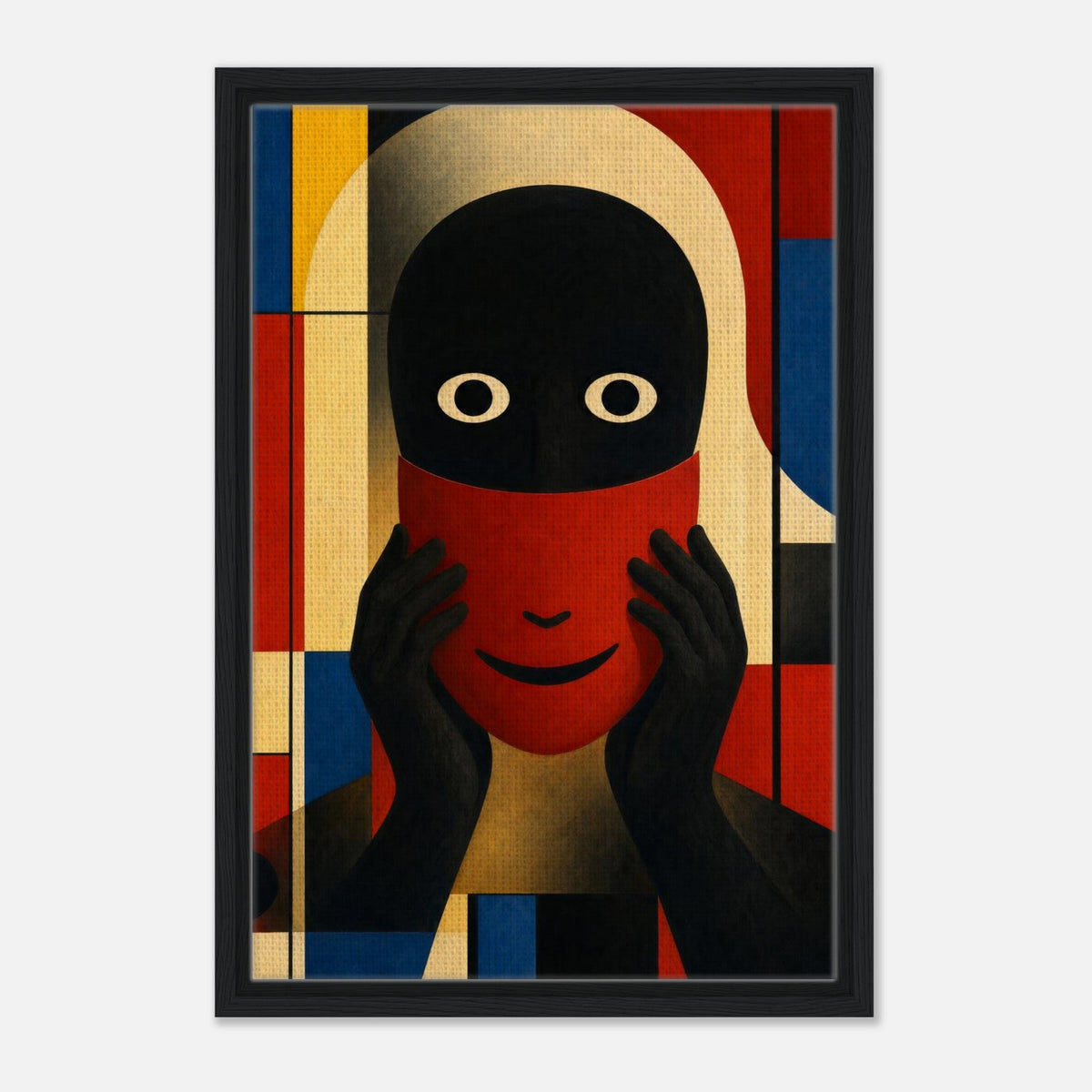 Performance | Surreal Framed Canvas (Dark Wood)