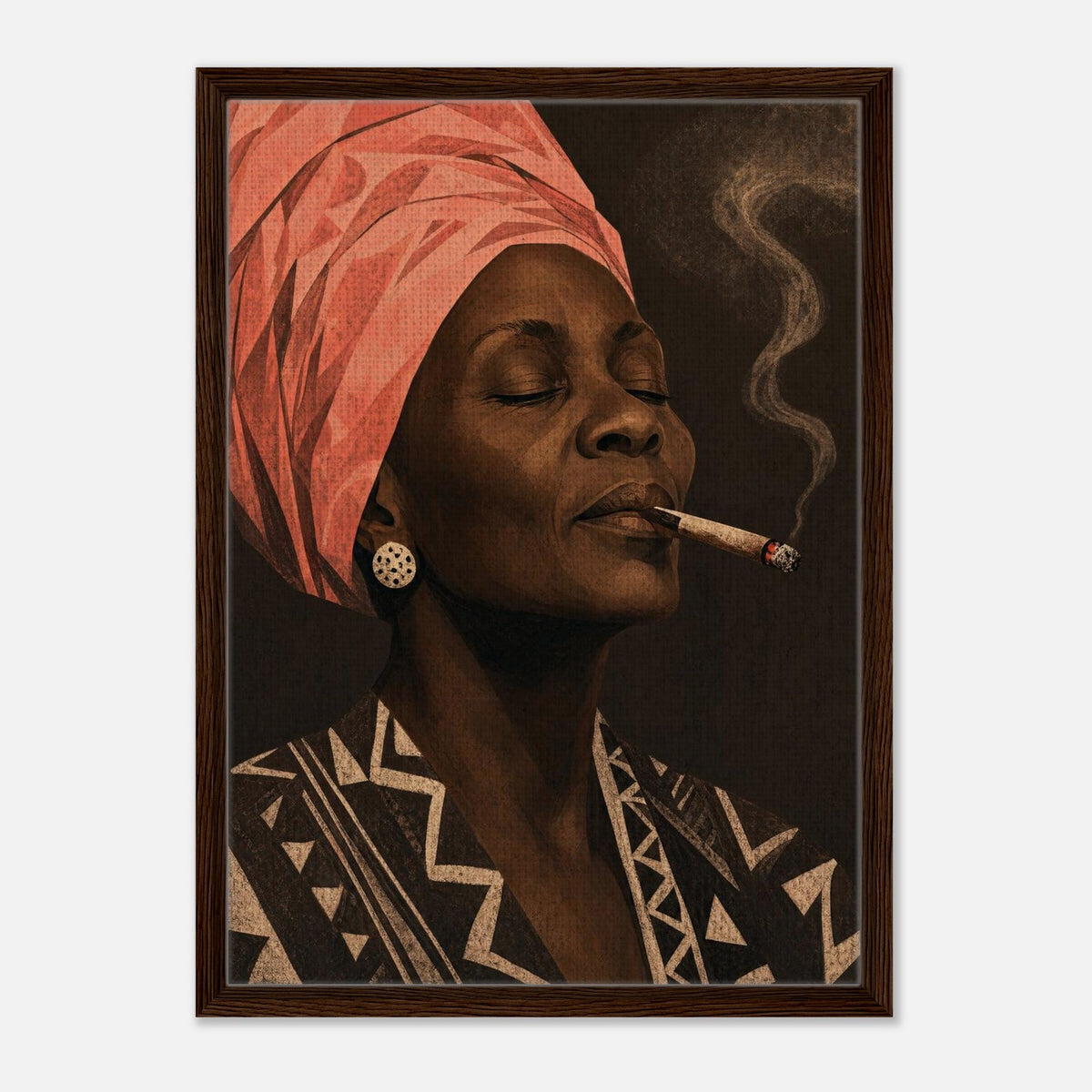Mama | Souls Framed Canvas (Dark Wood)
