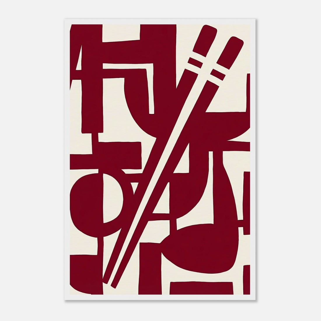 Cipher Cobalt | Abstract Premium Wooden Framed