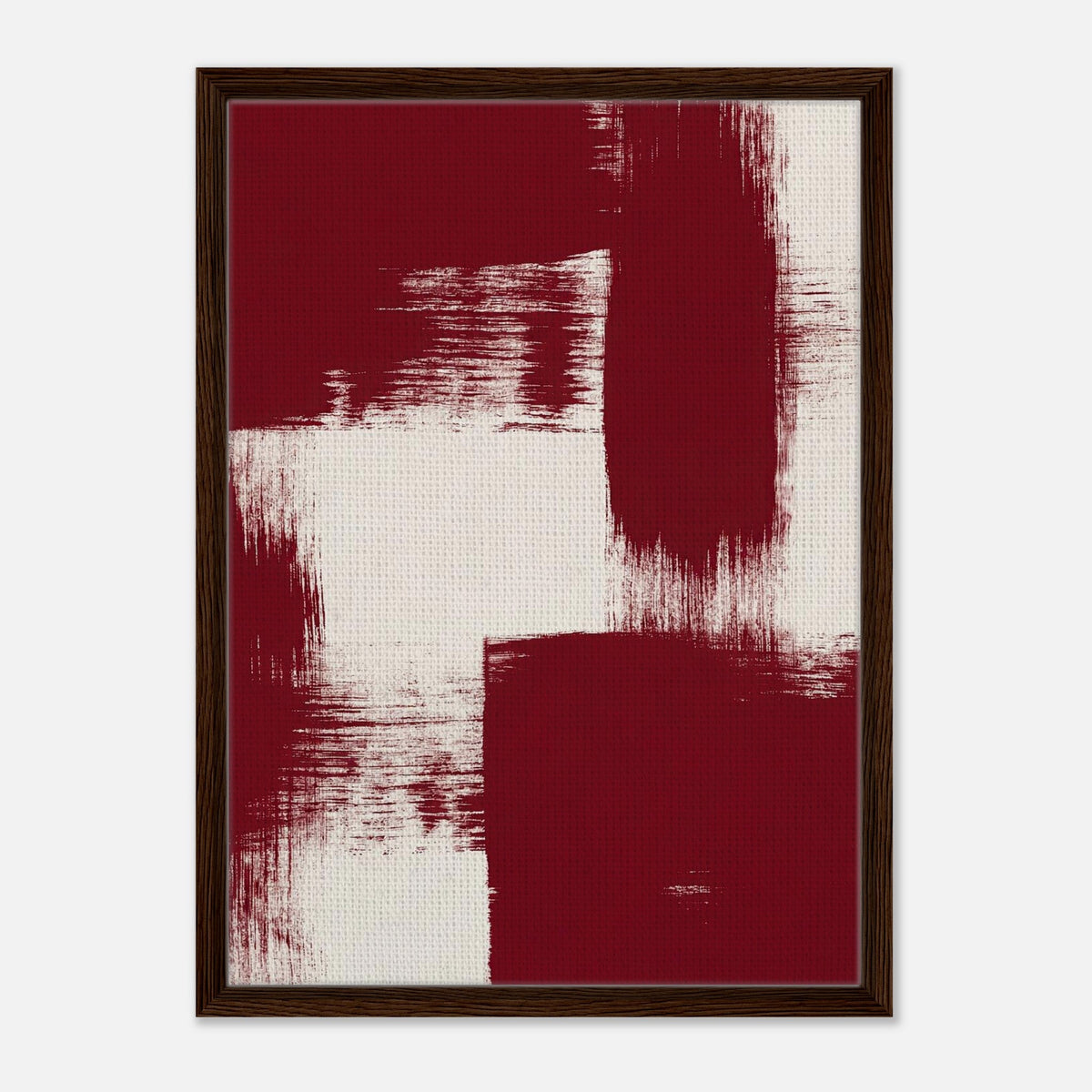 Stone Wash | Abstract Framed Canvas (Dark Wood)