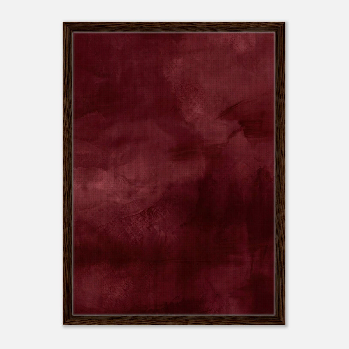Muted Veil | Abstract Framed Canvas (Dark Wood)