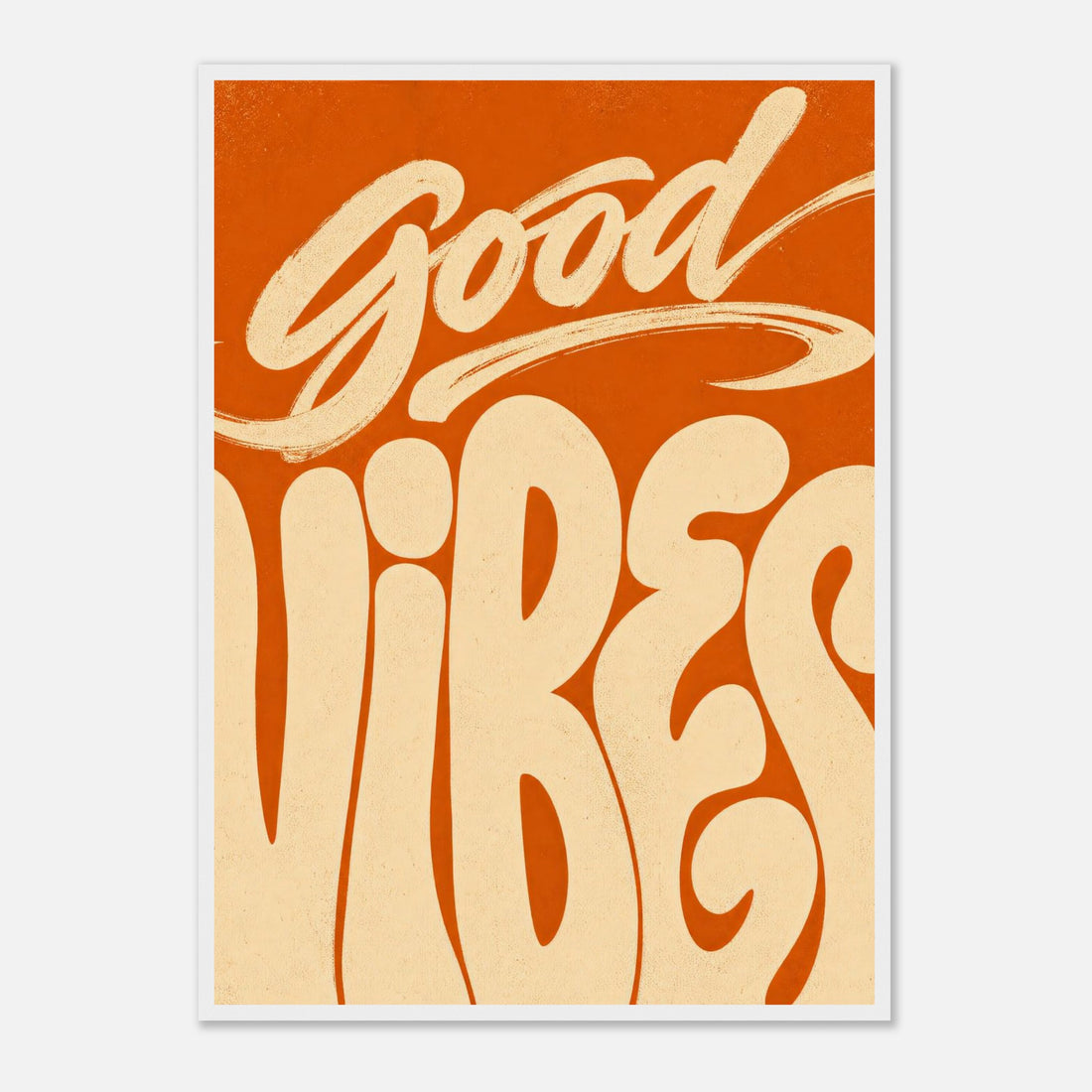 Good Vibes | Typography Premium Wooden Framed
