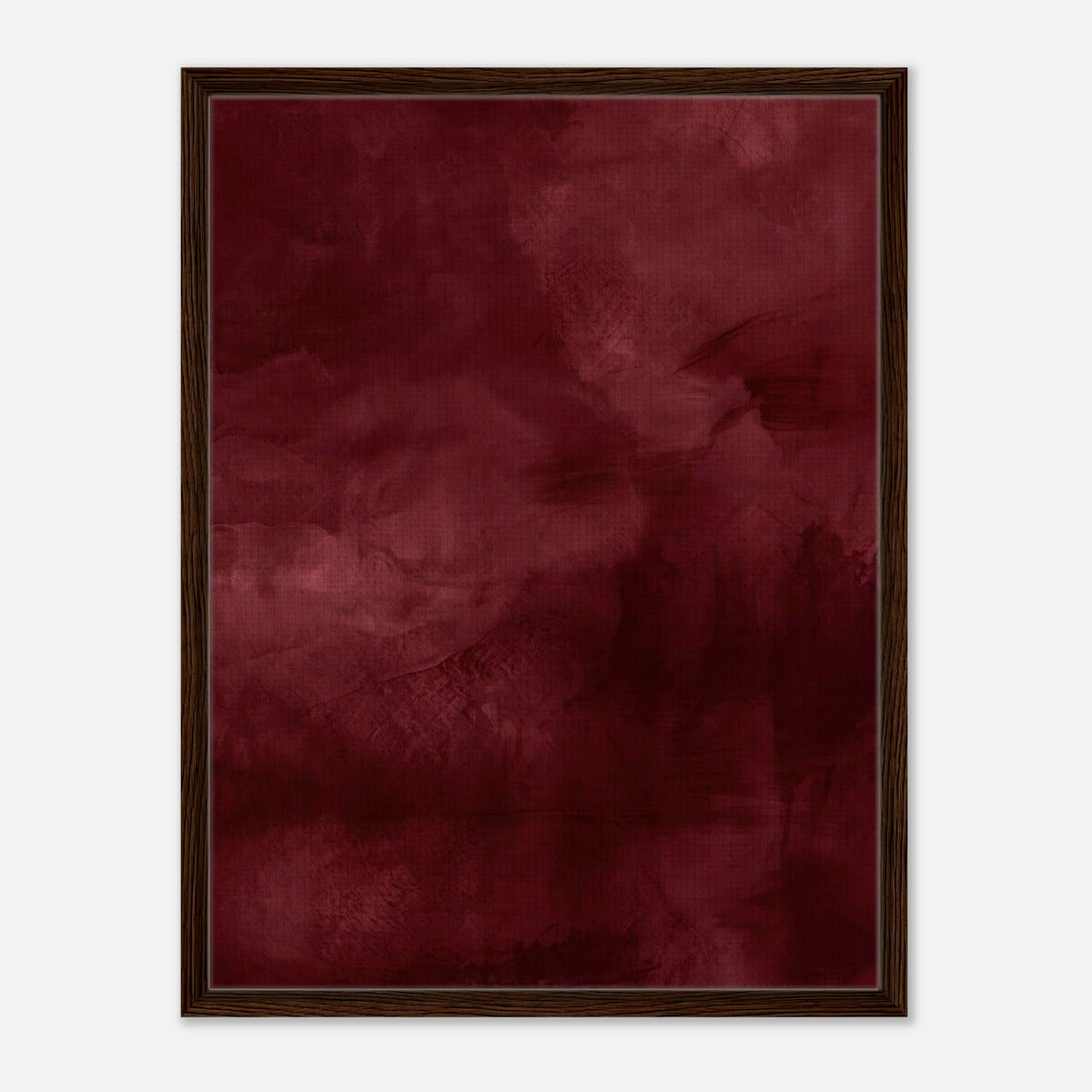 Muted Veil | Abstract Framed Canvas (Dark Wood)