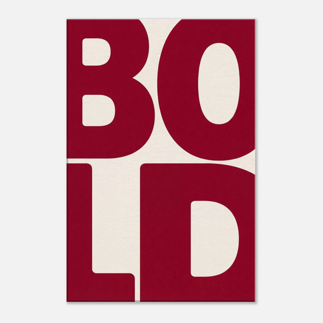 Bold | Typography Canvas