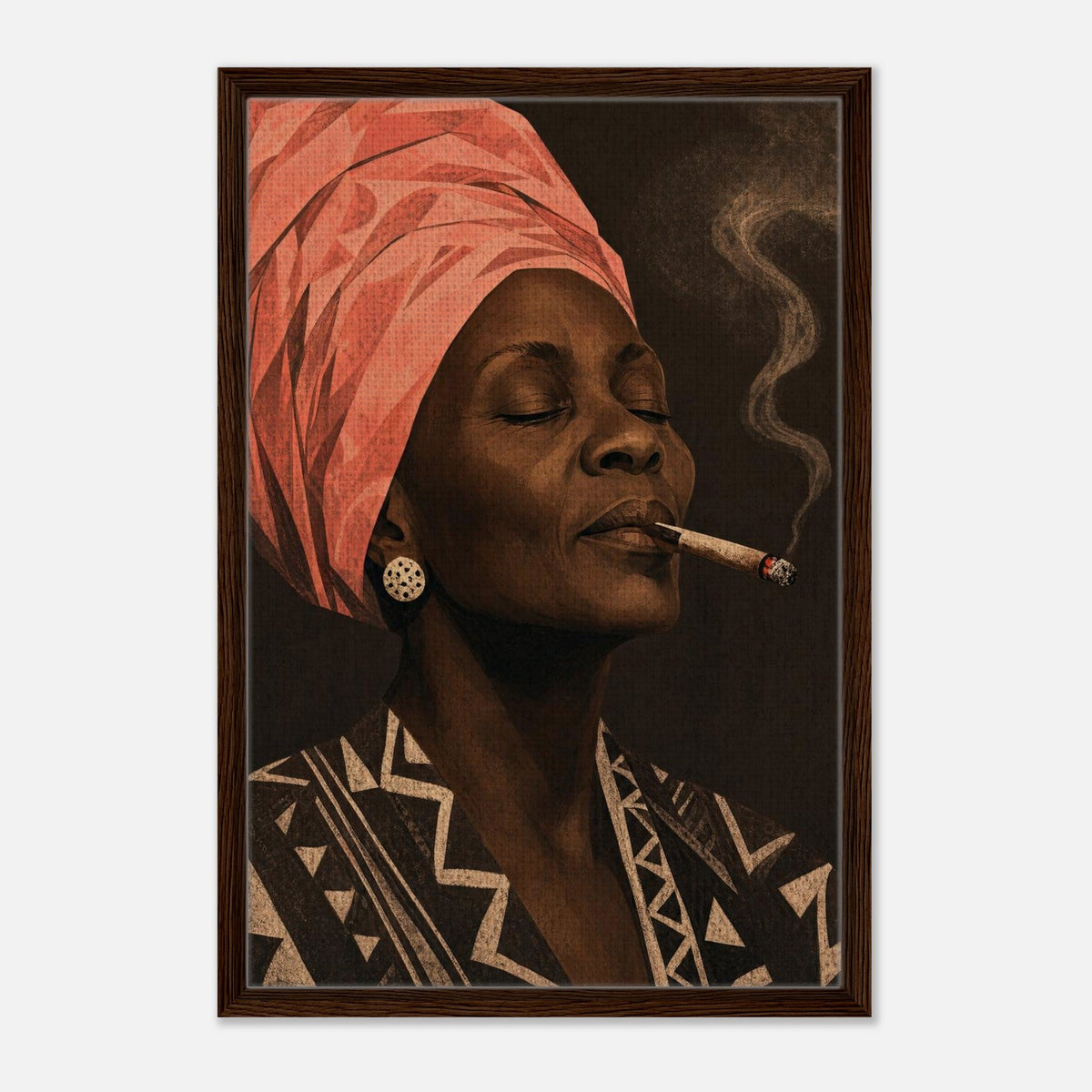 Mama | Souls Framed Canvas (Dark Wood)