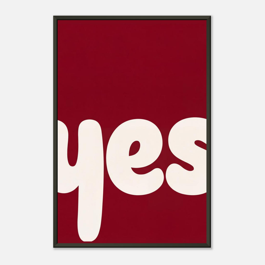 Yes | Typography Premium Metal Framed