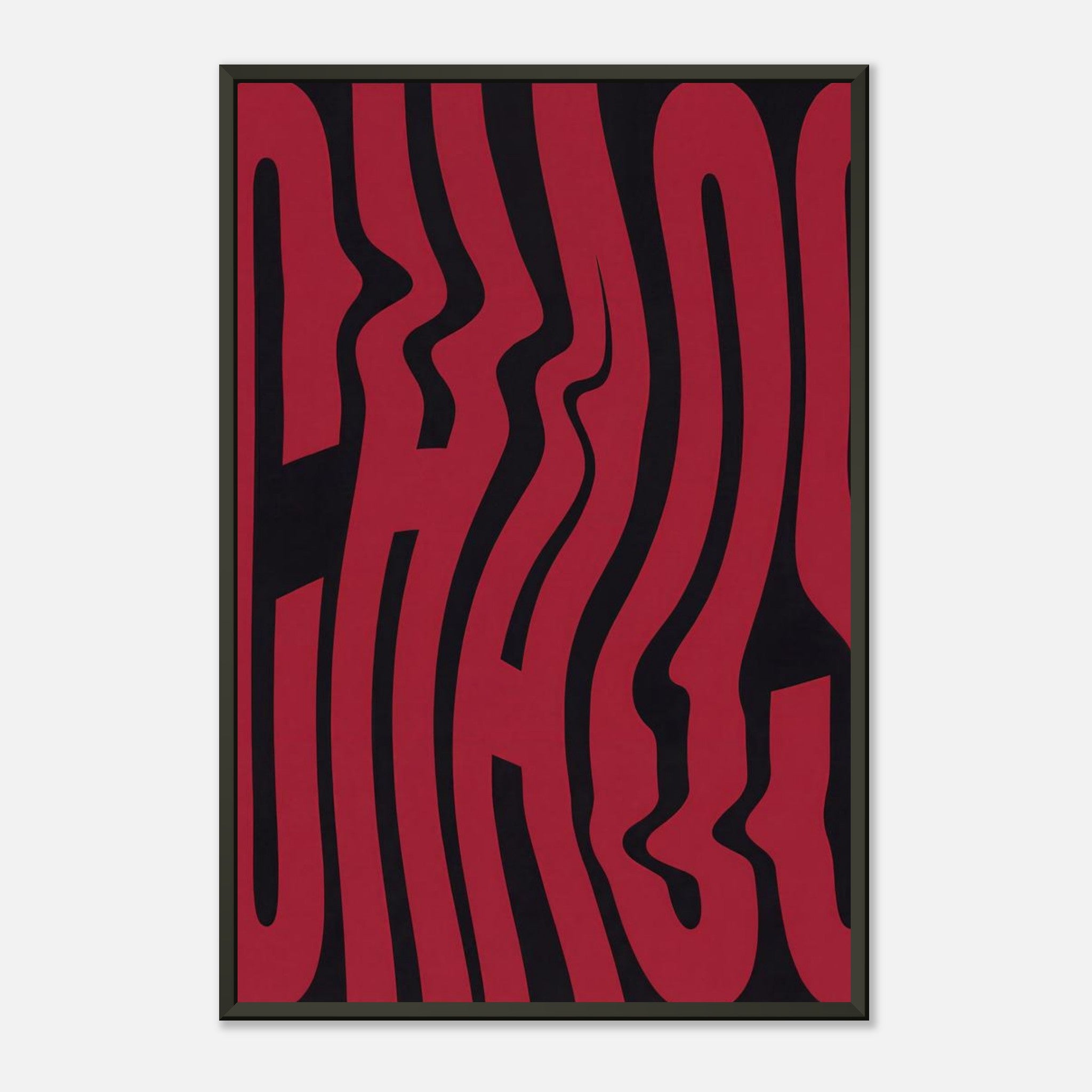【Chaos】 AUGUST サインセット Chaos | Typography Premium Metal Framed | LACO ART