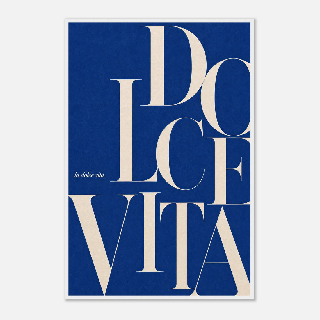 Dolce Vita | Typography Premium Wooden Framed