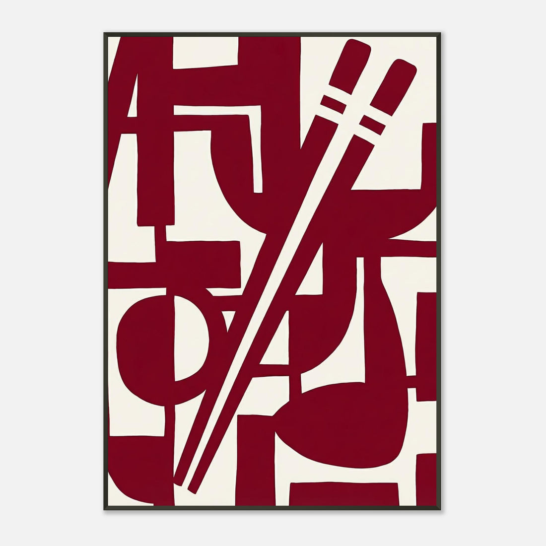 Cipher Cobalt | Abstract Premium Metal Framed
