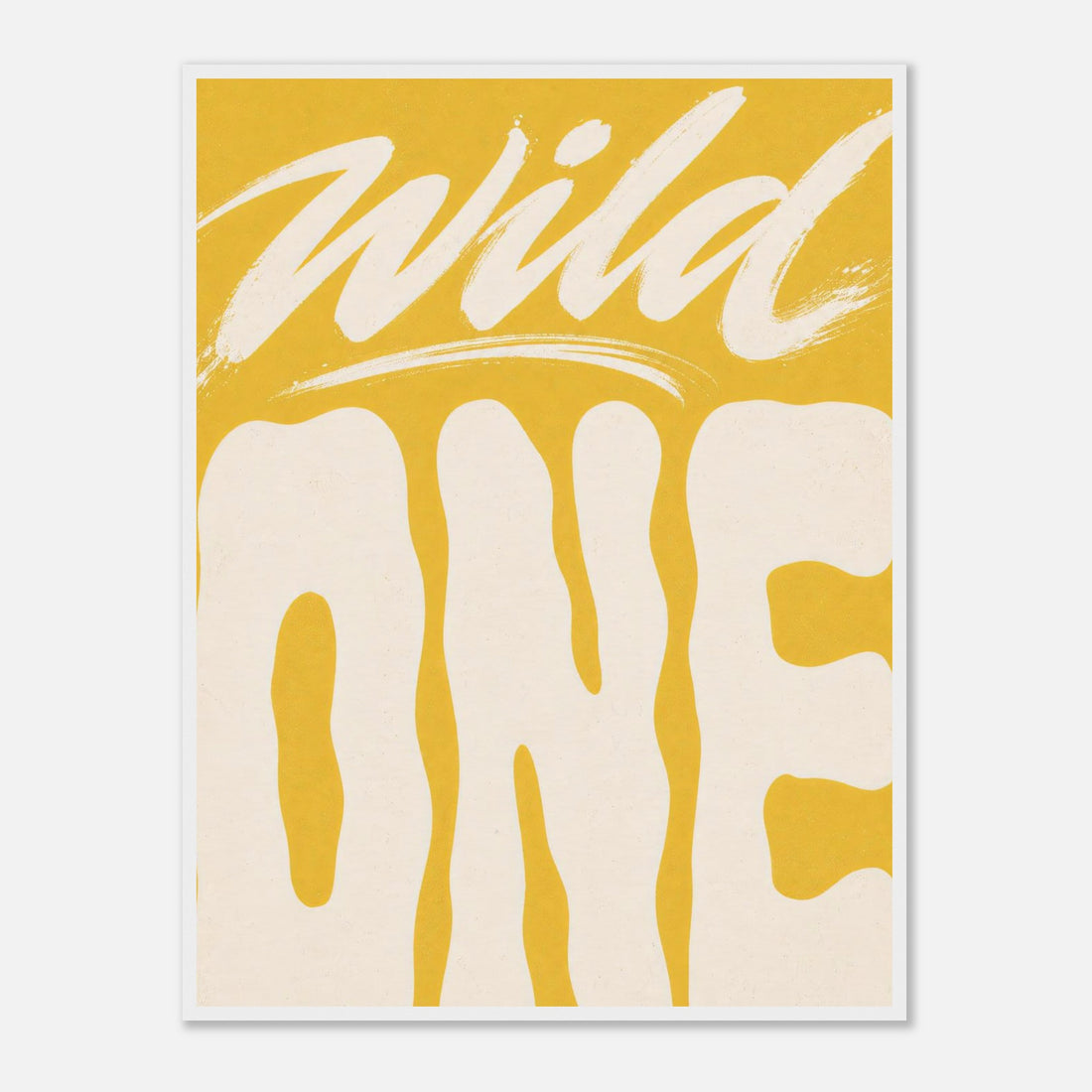 Wild One | Typography Premium Wooden Framed