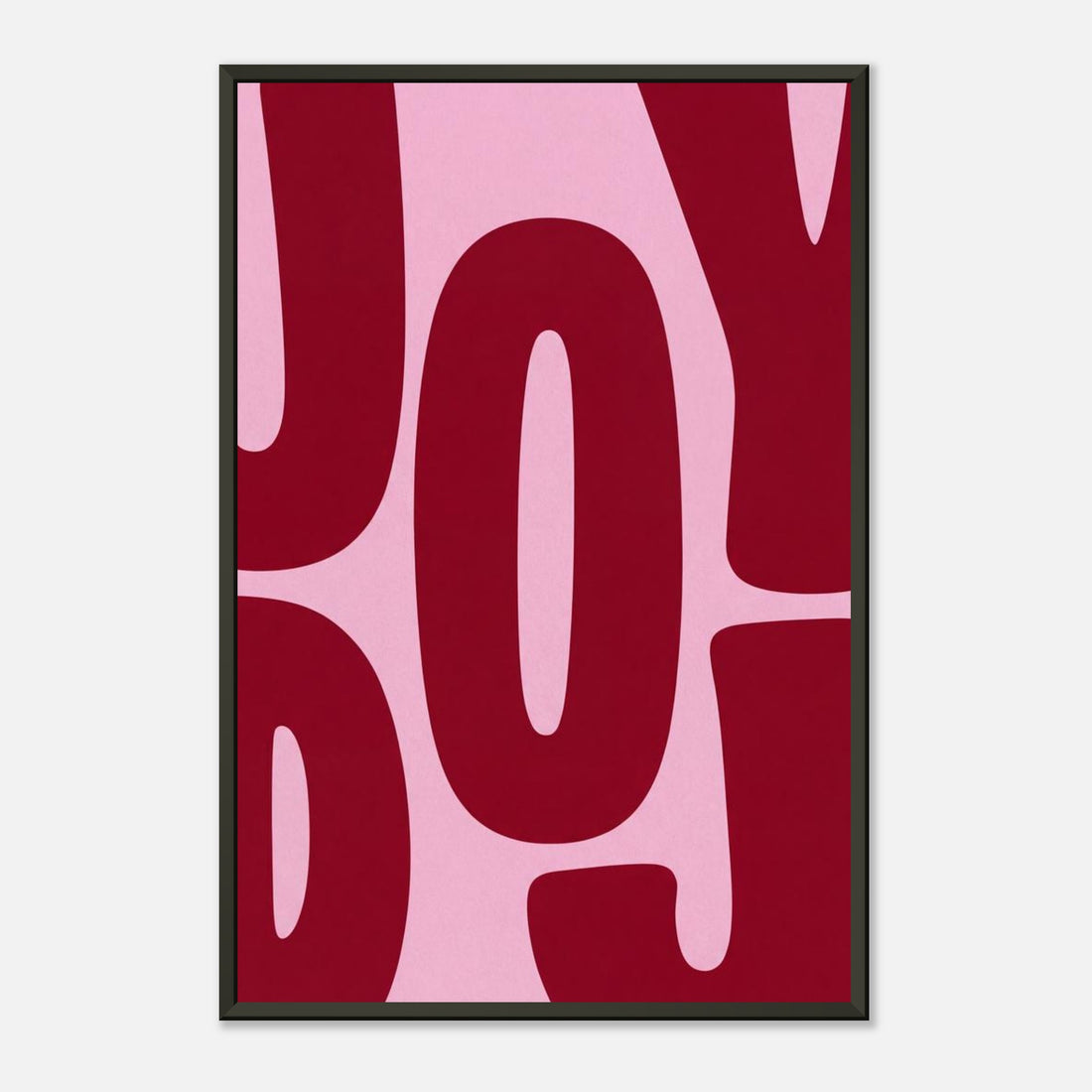 Joy | Typography Premium Metal Framed