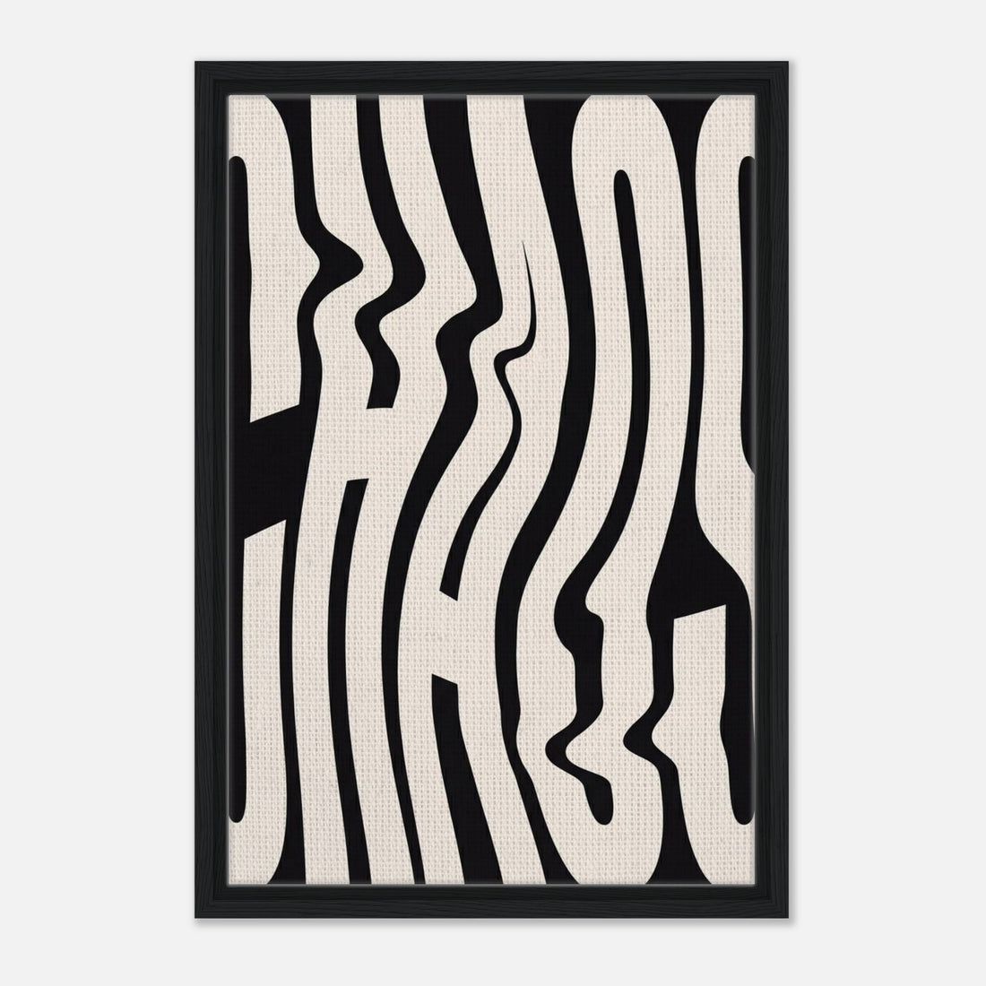 Chaos | Typography Framed Canvas