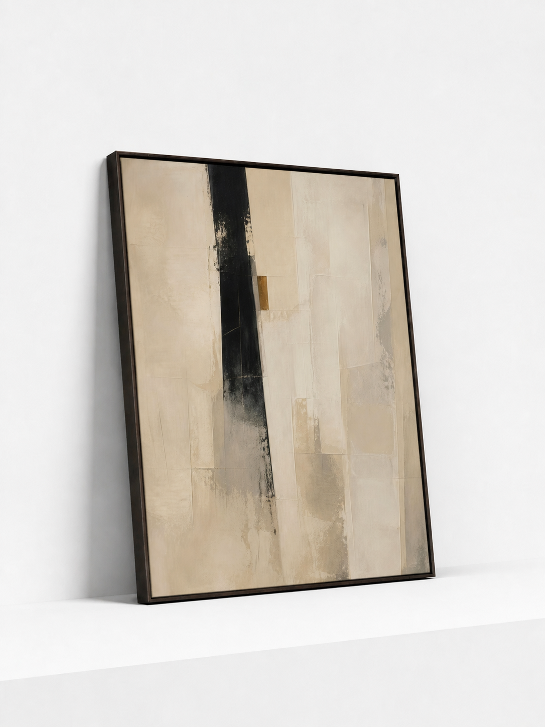 Two Presences Wooden Framed | Minimalist Abstract Wall Art