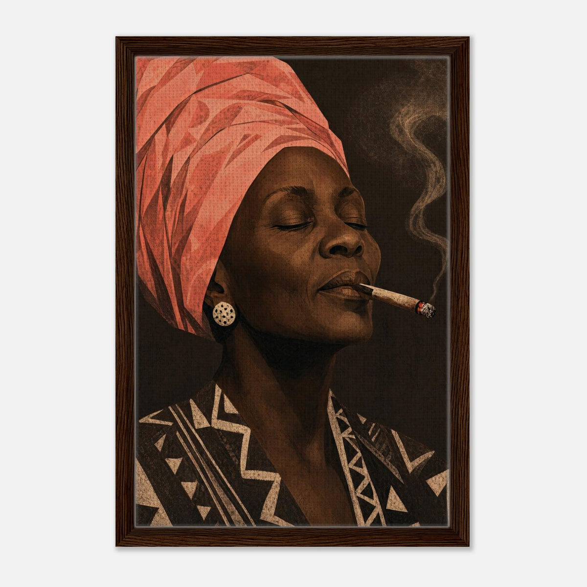 Mama | Souls Framed Canvas (Dark Wood)