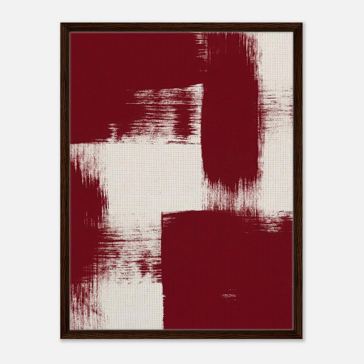 Stone Wash | Abstract Framed Canvas (Dark Wood)