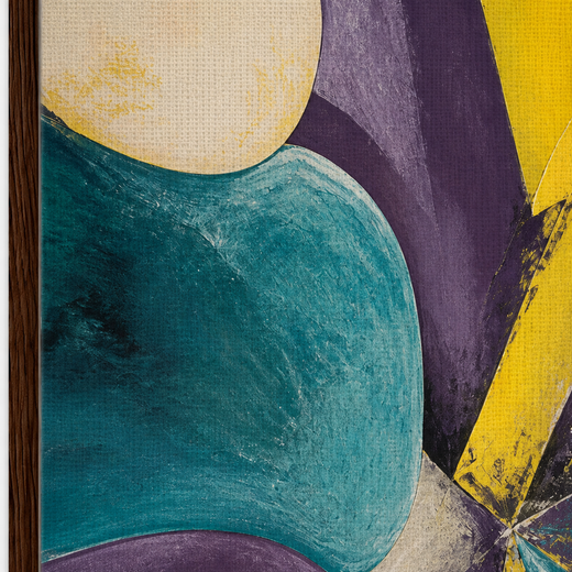 Petals After Dark | Framed Canvas — surface close-up