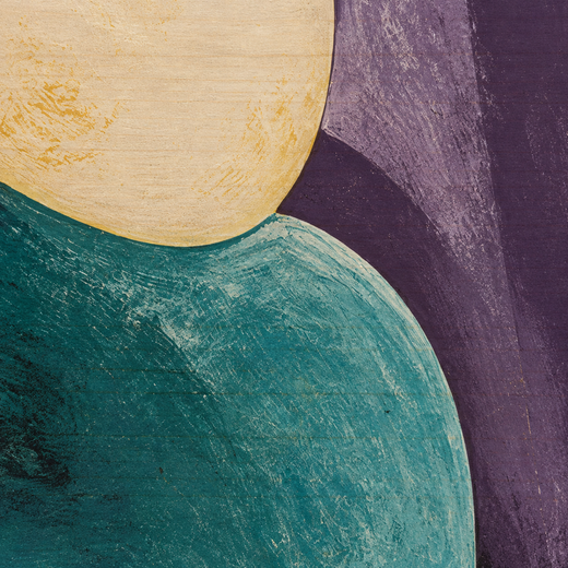 Petals After Dark | Wood Print — surface close-up