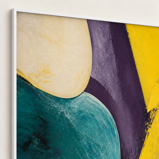 Petals After Dark | Wooden Framed — edge close-up