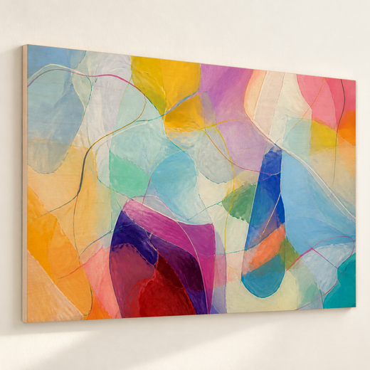 Afterimage | Wood Print — edge close-up