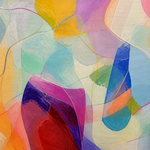 Afterimage | Wood Print — surface close-up