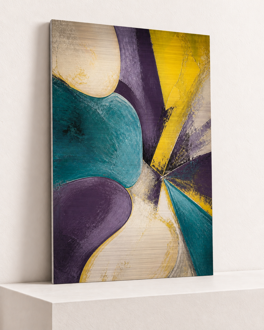 Petals After Dark | Brushed Aluminum Print