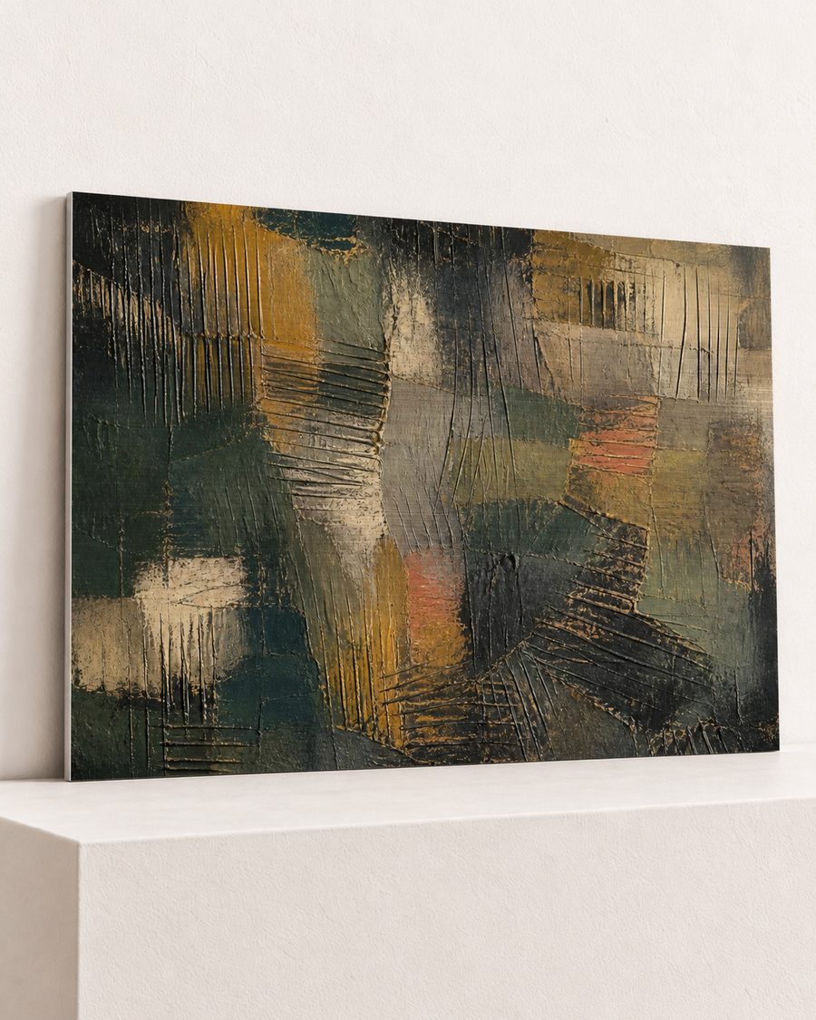 Under the Ochre | Brushed Aluminum Print