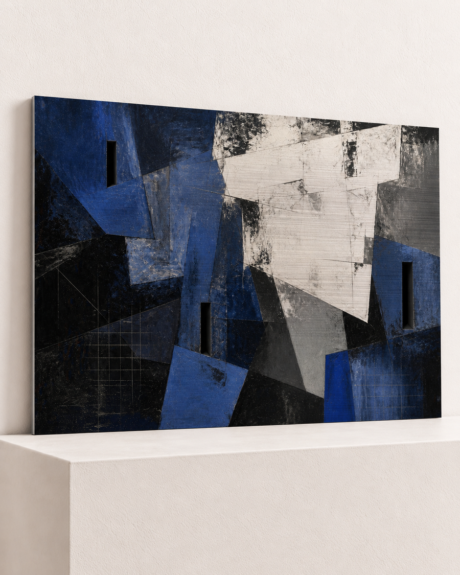 Cobalt After Dark | Brushed Aluminum Print