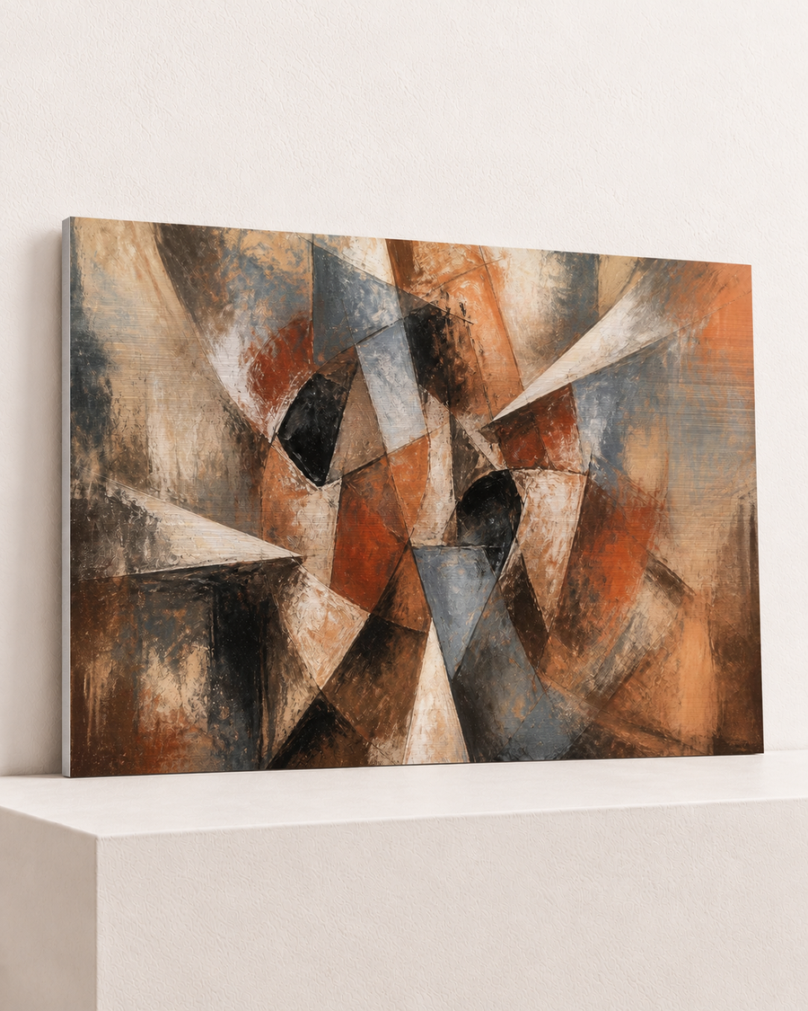 Warm Angles | Brushed Aluminum Print