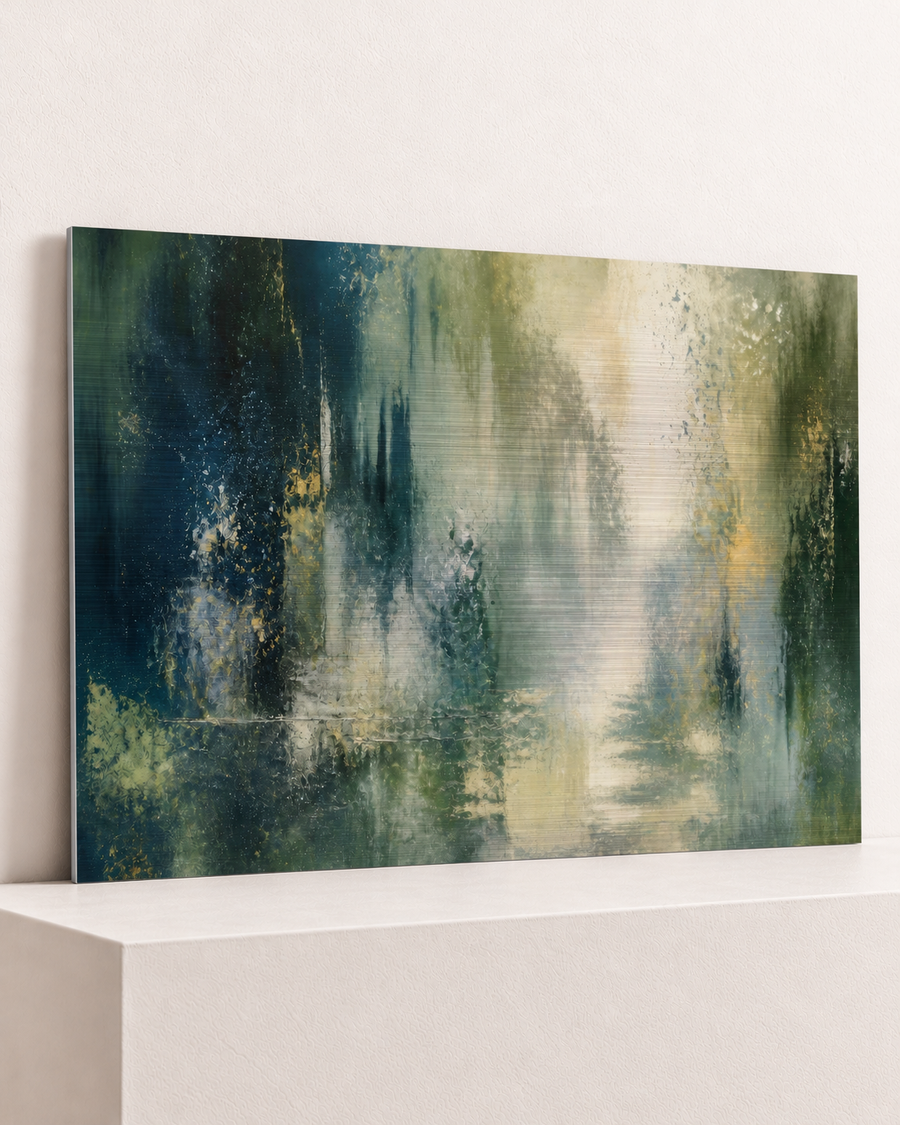 Forest After Rain | Brushed Aluminum Print