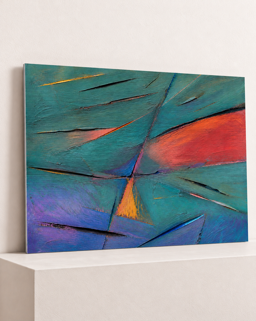Across the Turquoise | Brushed Aluminum Print