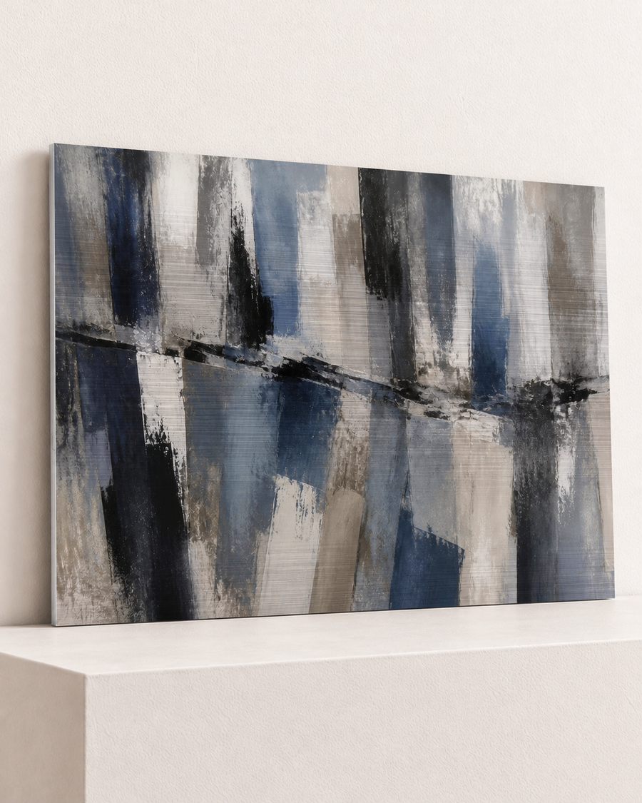 Reflected Skyline | Brushed Aluminum Print