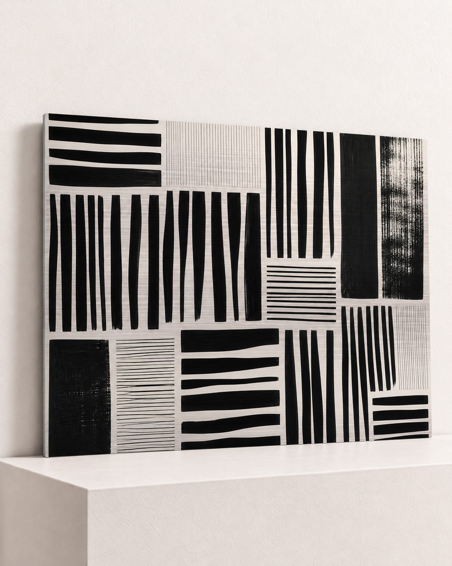 Line by Line | Brushed Aluminum Print