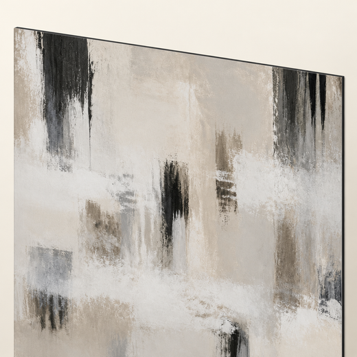 Black Comes Through | Foam Print — edge close-up