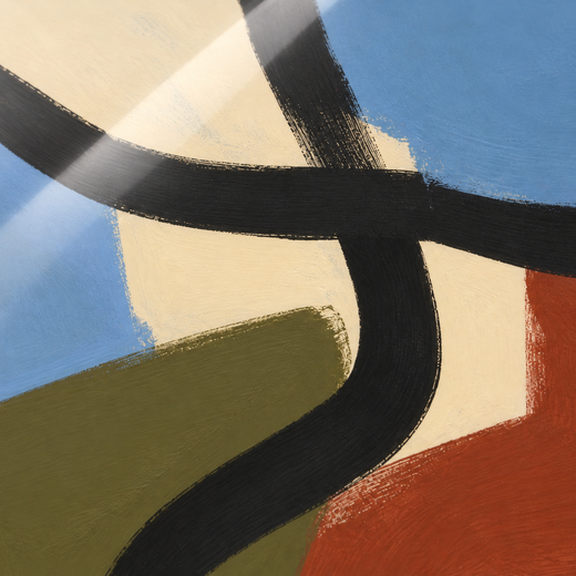 Take the Long Way | Acrylic Print — surface close-up