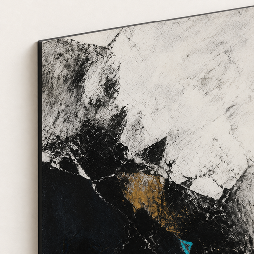 Blue Fault | Foam Print — edge close-up