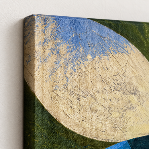 Blue Seed | Canvas — edge close-up