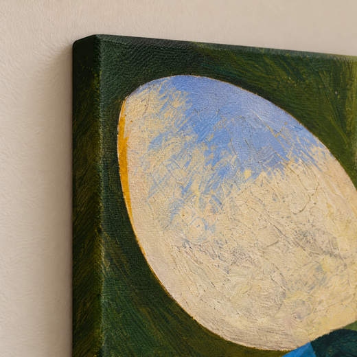Blue Seed | Canvas — edge close-up