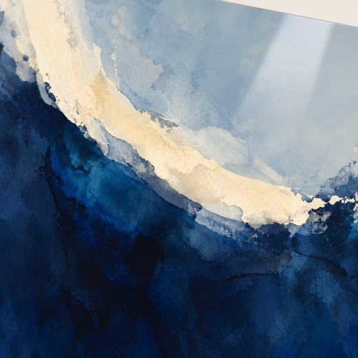 Blue Undertow | Acrylic Print — surface close-up