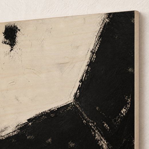 At the Corner | Wood Print — edge close-up