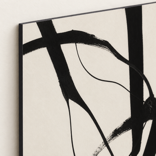 Calligraphic Line | Foam Print — edge close-up