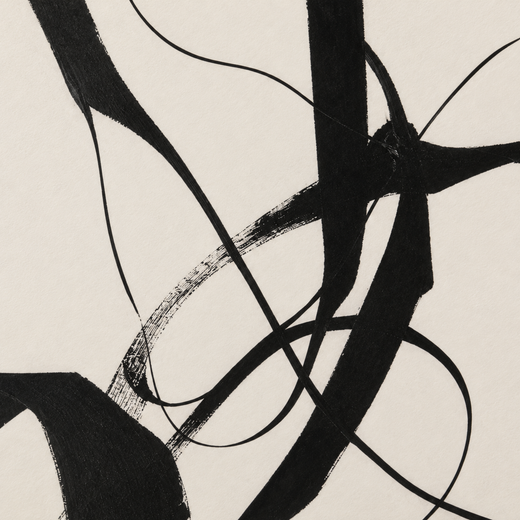 Calligraphic Line | Foam Print — surface close-up