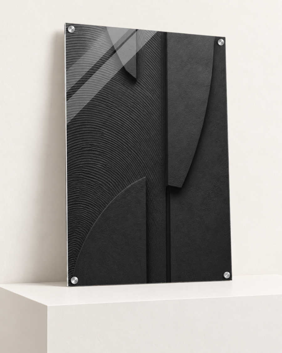 Curves in Charcoal | Acrylic Print