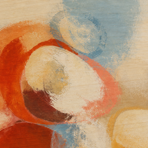 Small Circles | Wood Print — surface close-up