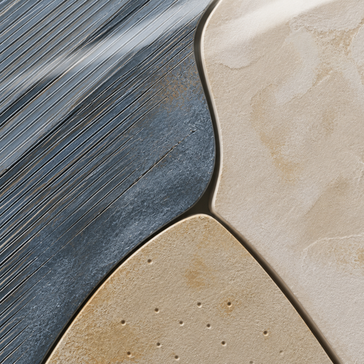 Slate and Sand | Acrylic Print — surface close-up